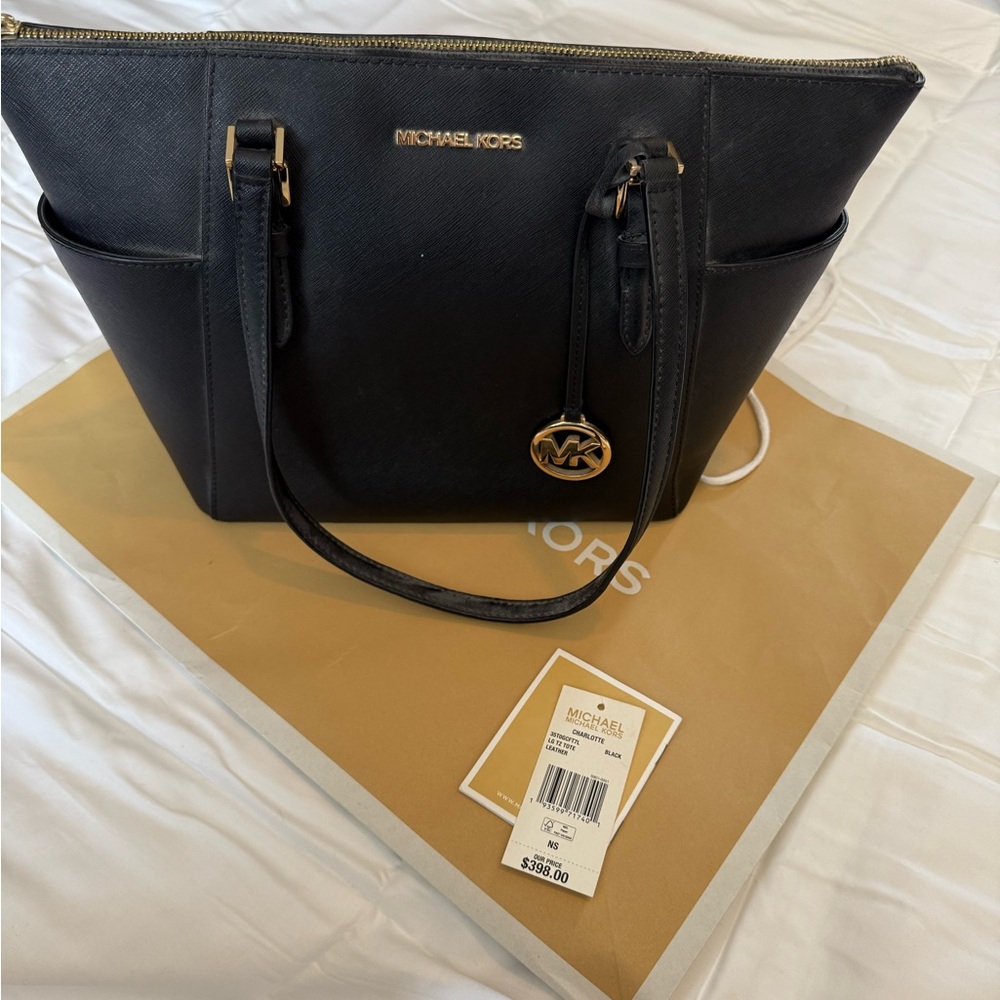 Michael Kors Navy Blue Tote Bag